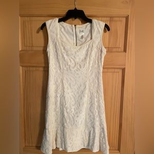 Cache white lace dress size 10